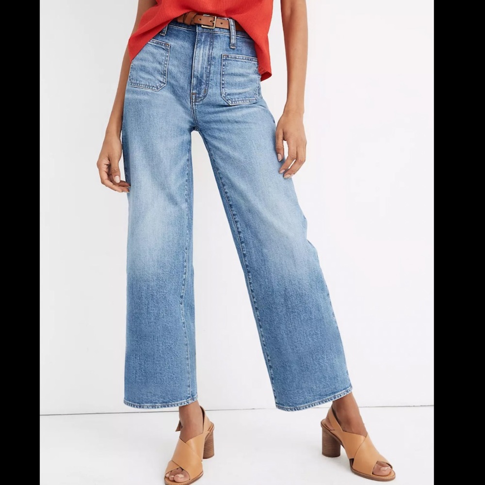 Madewell wide-leg crop jeans